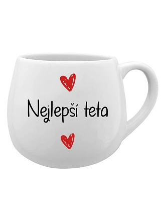 Nejlepší teta - bílý keramický hrníček 300 ml