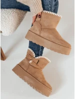 Dámské kozačky FLUFFIEZ camel FashionStreet ZY0561