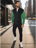 Pánská mikina na zip se stojáčkem černá FashionStreet BX5908