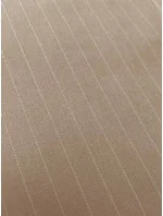 Tmavě béžové široké dámské pruhované kalhoty (18629)