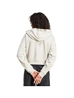 Dámská mikina adidas Essentials French Terry Quarter-Zip Hoodie beige JN1958