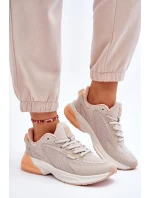 Pohodlné sportovní boty Memory Foam System Big Star LL274336 Béžove