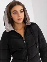 Dámská bunda NM KR L22 9872 .93 černá a béžová