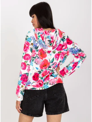 Mikina RV BL 8118.89 bílá a růžová Mikina RV BL 8118.89 bílá a růžová