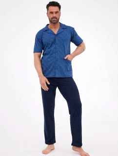 Pyžamo Cornette 318/57 cr/r 3XL-5XL pánské rozepínací