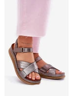 Dámské kožené sandály na platformě Maciejka L7064-35 grafitové Dámské kožené sandály na platformě Maciejka L7064-35 grafitové