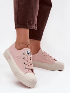 Dámské tenisky na platformě LEE ISLA C WOMEN LOW 50253001.78E Růžové