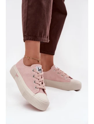 Dámské tenisky na platformě LEE ISLA C WOMEN LOW 50253001.78E Růžové