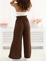 Kalhoty CS SP XYS3375.03 tmavě hnědé