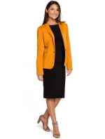 S154 Blejzr s jedním knoflíkem - béžový