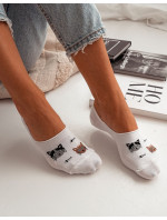 Dámské ponožky mokasínky Milena Microstopki 0576 Kočky a kosti 36-41
