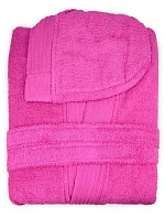 The One Towelling Bathrobe hooded Župan s kapucí 48.1021 magenta