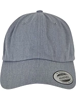 Flexfit 6245CM 6 panelová bavlněná keprová kšiltovka 55.6245 heather grey
