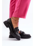 Elegantní dámské kožené mokasíny Black Triana Elegantní dámské kožené mokasíny Black Triana