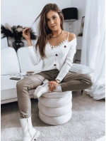 Dámský svetr RIGLA ecru FashionStreet MY1634