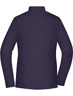 Daiber JN 1371 Popelínová halenka slim fit s dlouhým rukávem 02.1371 deep purple
