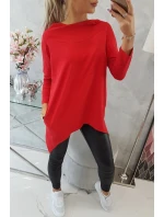 Mikina s potiskem kola červená Mikina s potiskem kola červená