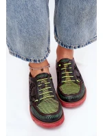 Kožené Polobotky Dámské Vzorované Maciejka 06784-20 Černé