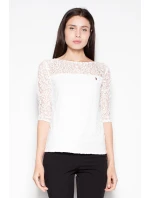 Dámská halenka VT011 ecru - Venaton Dámská halenka VT011 ecru - Venaton