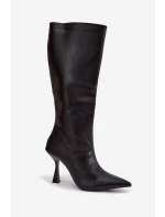 Kozačky na podpatku  model 217521 Step in style