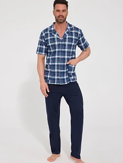 Pyžamo Cornette 318/62 cr/r M-2XL pánské rozepínací