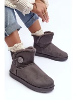 Ocieplené Dámské Sněžky Se Zdobením Šedá Siriol