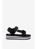 Dámské sandály na platformě Lee Cooper LCW-24-05-2753L Černé