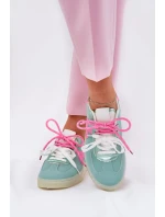 Nízké Dámské Sportovní Boty V Leopardím Mintově-Růžové Zelevelis