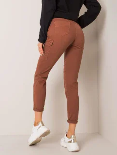 Kalhoty D60027T62072 hnědé