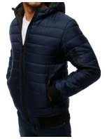 Pánská prošívaná bunda bomber tmavě modrá TX2228