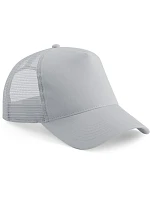 Beechfield B 640B Dětská 5 panelová kšiltovka Trucker 53.640B light grey/light grey Beechfield B 640B Dětská 5 panelová kšiltovka Trucker 53.640B light grey/light grey
