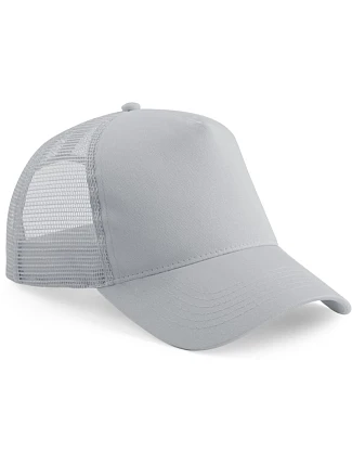 Beechfield B 640B Dětská 5 panelová kšiltovka Trucker 53.640B light grey/light grey Beechfield B 640B Dětská 5 panelová kšiltovka Trucker 53.640B light grey/light grey