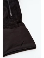 Kozačky na podpatku a platformě za koleno ekozamsové černé Amareen