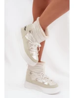 Dámské sněhule na platformě Lee Cooper LCJ-25-03-3815 – bílé Dámské sněhule na platformě Lee Cooper LCJ-25-03-3815 – bílé