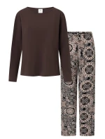 Dámské pyžamo Boho hnědé - Momenti Per Me