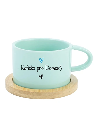 Kafíčko pro Domču - mint hrníček makronka 200 ml