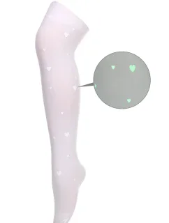 SVÍTÍCÍ PUNČOCHÁČE BÍLÉ SRDCE