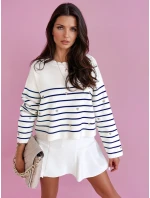 VELORIA dámský svetr modrý FashionStreet MY2028