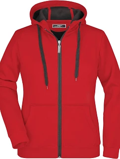 Daiber JN 354 Dámská mikina Doubleface 02.0354 red/carbon