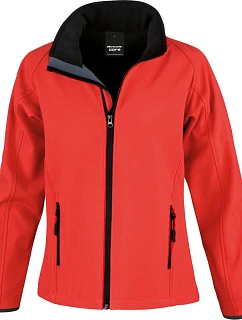 Result R 231F Dámská 2-vrstvá softshell bunda "Printable" 30.231F red/black