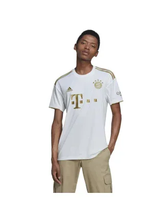 Pánské tričko FC Bayern JSY M HI3886 Bílá se zlatou - Adidas