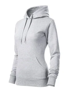 Cape mikina dámská světle šedý melír