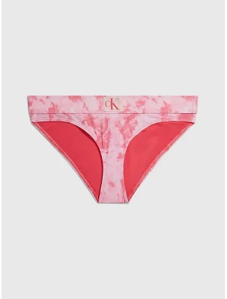 Dámské plavkové kalhotky KW0KW02124 0JV růžová - Calvin Klein Dámské plavkové kalhotky KW0KW02124 0JV růžová - Calvin Klein