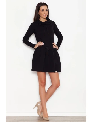 Dámské šaty K260 černá - Katrus Dámské šaty K260 černá - Katrus