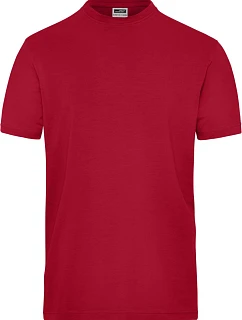 Daiber JN 1802 Pánské pracovní tričko z bio bavlny - Solid 02.1802 red