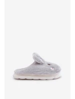 Bavlněné Pantofle S Motivem Králíčka Světle Šedé Natasha