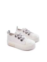 Dětské kožené tenisky BIG STAR KK374058 Bílé