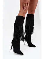 Kozačky na podpatku  model 217513 Step in style