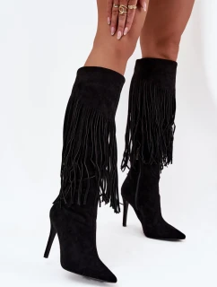 Kozačky na podpatku model 217513 Step in style