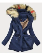 Tmavě modrá dámská zimní bunda (2010-1) Tmavě modrá dámská zimní bunda (2010-1)
